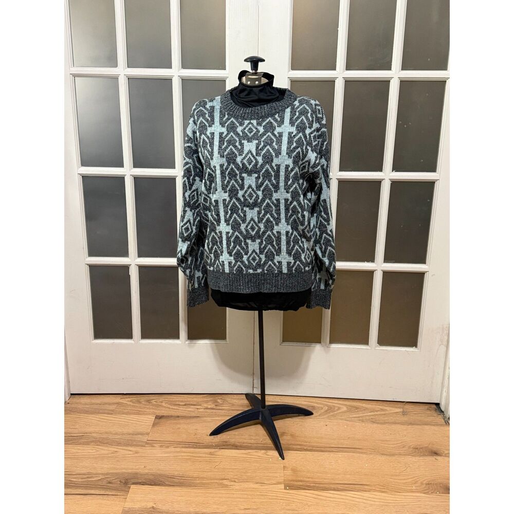 Vintage Le Tigre Geometric Knit Sweater Size M